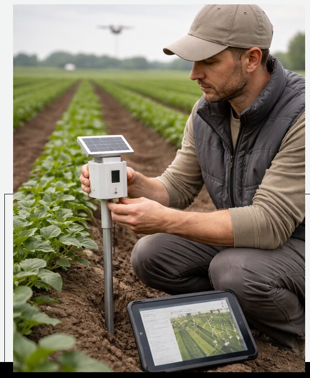 IoT мониторинг сельскохозяйственных полей и контроля в Ялте